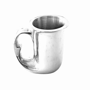 Vintage Ballena Bay Studios Tuba Horn Handmade Hammered Pewter Mug Beer Stein